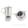 Titanium Alcohol Burning Stove with Cross Stand